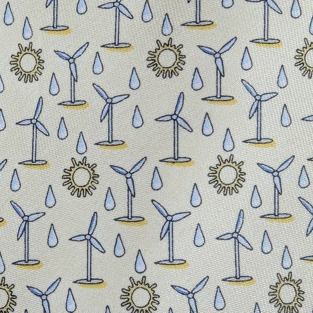 Vineyard Vines 100% Silk Handmade Tie Light Yellow - Picture 3 of 6